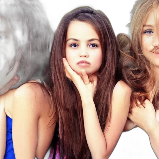 photorealistic, beautiful, girls transparent PNG cut-out