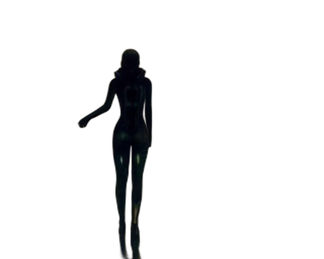 robot, dress, creature, staff transparent PNG cut-out