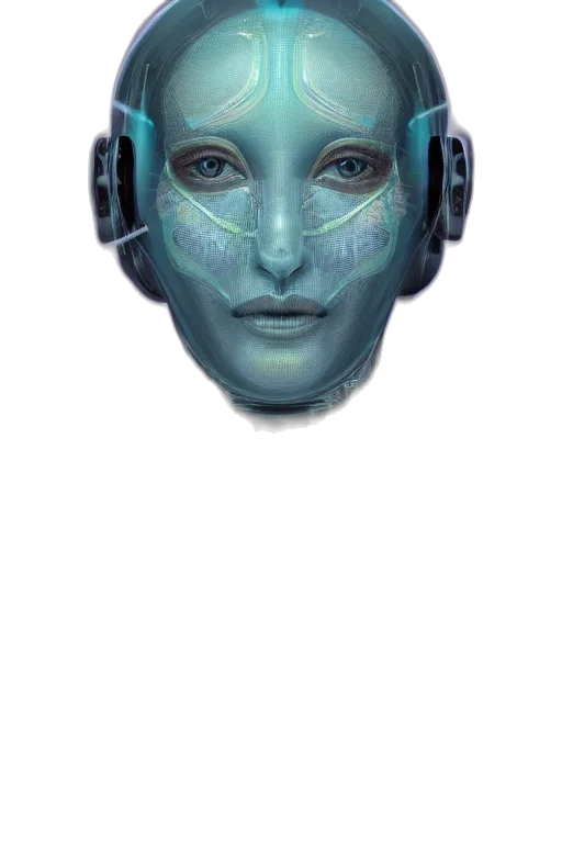 mask, face, robot, creature transparent PNG cut-out
