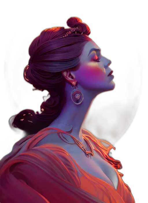 crown, dress, jewelry, face transparent PNG cut-out