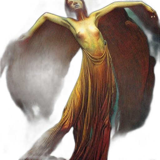 dress, staff, fantasy art, concept art transparent PNG cut-out