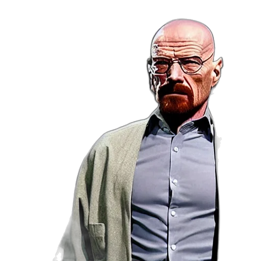 jacket, staff, face, comic book art transparent PNG cut-out