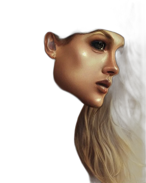 face, mask, hair, crown transparent PNG cut-out