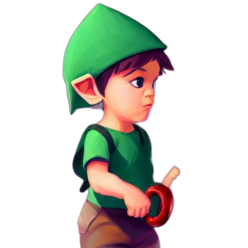 hat, staff, weapon, pixel art, 3d render, concept art, fantasy art, green transparent PNG cut-out