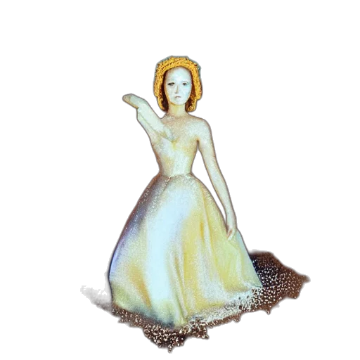 dress, jewelry, crown, staff, 3d render, oil painting, concept art, photorealistic transparent PNG cut-out