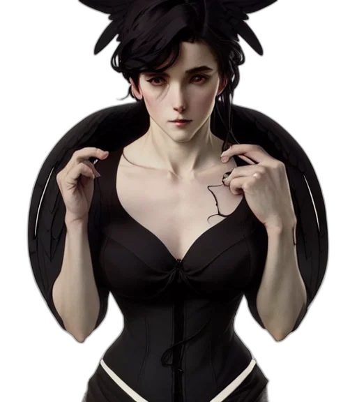 dress, concept art, fantasy art, 3d render, photorealistic, dark, monochrome, full transparent PNG cut-out