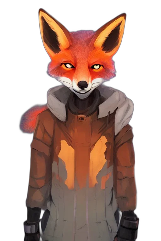 jacket, mask, staff, animal transparent PNG cut-out