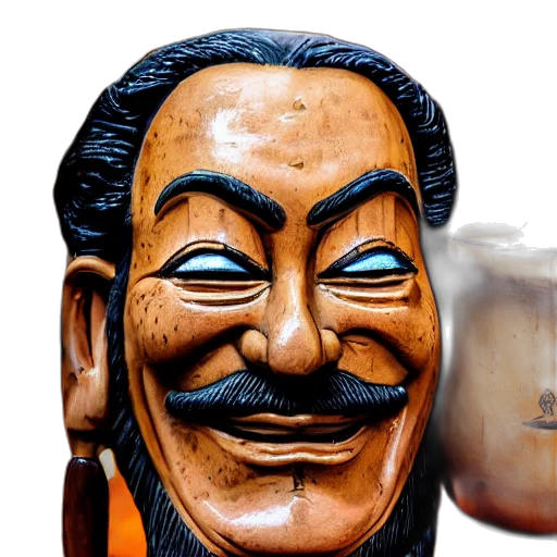 mask, face, bottle, staff transparent PNG cut-out