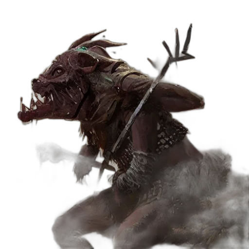 dragon, creature, animal, staff transparent PNG cut-out
