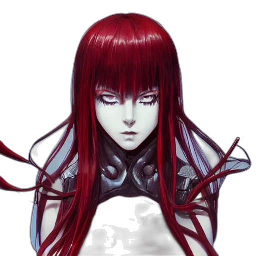 hair, face, concept art, pixel art transparent PNG cut-out