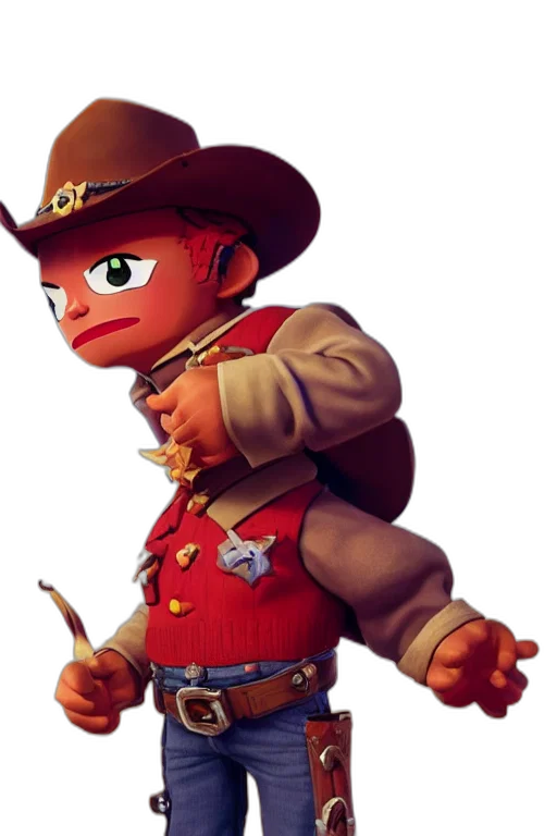 staff, hat, weapon, jacket, concept art, 3d render, cartoon, photorealistic transparent PNG cut-out