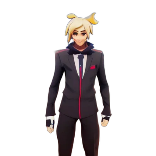 jacket, staff, animal, weapon, concept art, pixel art, 3d render, cartoon transparent PNG cut-out