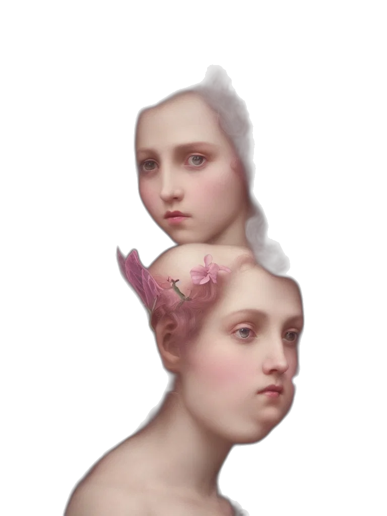 face, crown, mask, creature transparent PNG cut-out