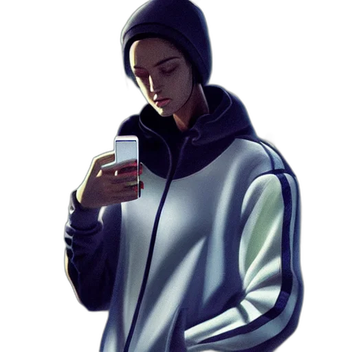 jacket, face, staff, robot transparent PNG cut-out