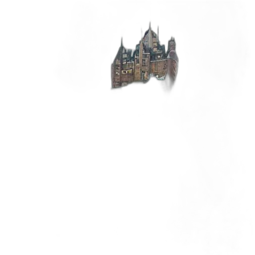 crown, dragon, building, mask, concept art, pixel art, fantasy art, photorealistic transparent PNG cut-out