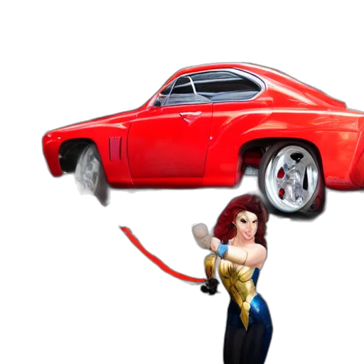 car, weapon, hair, crown transparent PNG cut-out