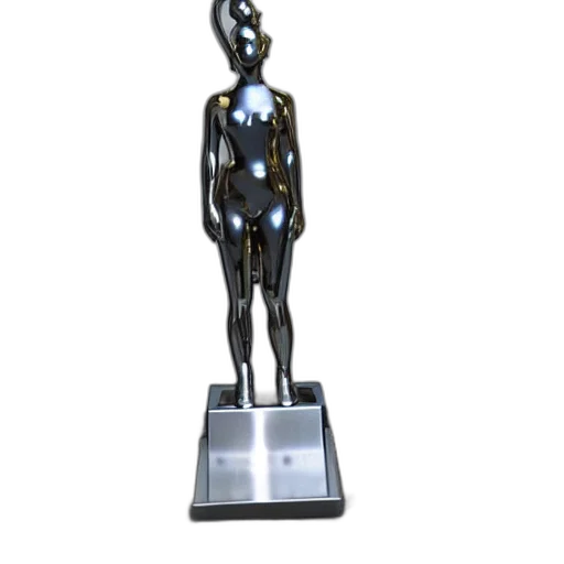 jewelry, 3d render, photorealistic, concept art, print, statue, chrome, reflect transparent PNG cut-out