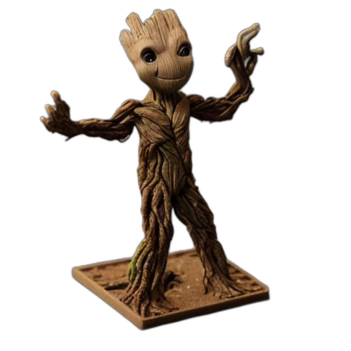 creature, tree, robot, 3d render transparent PNG cut-out