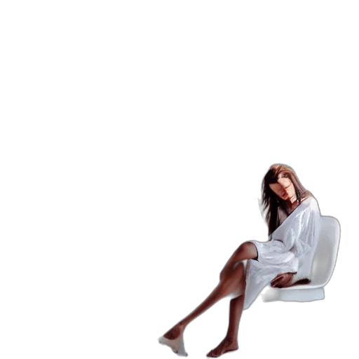 furniture, dress, hair, shoes transparent PNG cut-out