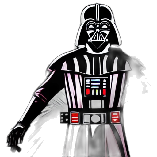 staff, concept art, comic book art, 3d render, fantasy art, dark, monochrome, darth transparent PNG cut-out