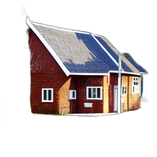 building, 3d render, photorealistic, concept art, nordic, foundational, care transparent PNG cut-out
