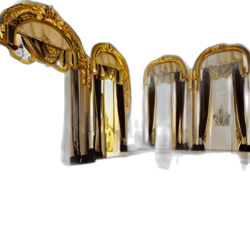 crown, jewelry, furniture, sword, 3d render, golden, interior, house transparent PNG cut-out