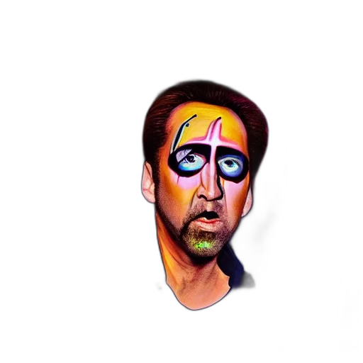 face, mask, jacket, hair transparent PNG cut-out