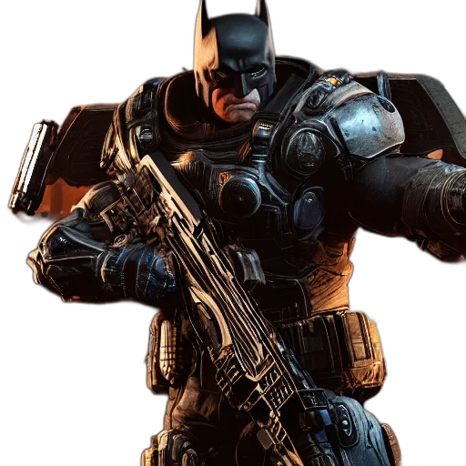 weapon, concept art, comic book art, 3d render transparent PNG cut-out