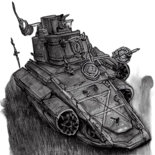 weapon, robot, car, concept art transparent PNG cut-out