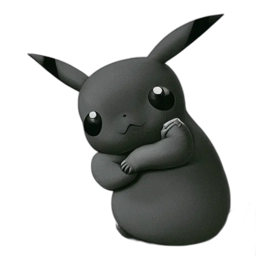 animal, creature, 3d render, concept art, photorealistic, pixel art, pikachu, zdzisław transparent PNG cut-out