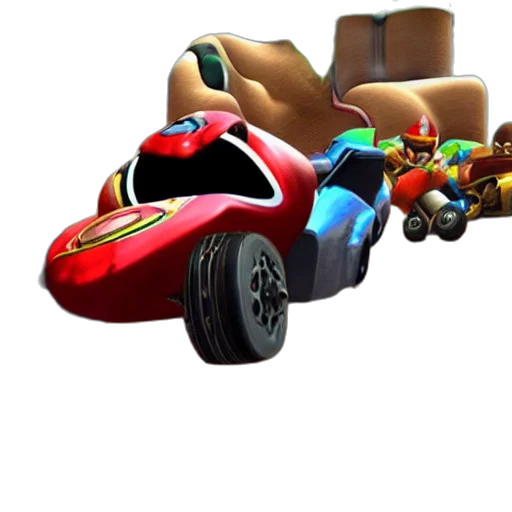 car, shoes, furniture, weapon, 3d render, concept art, mariokart, delux transparent PNG cut-out