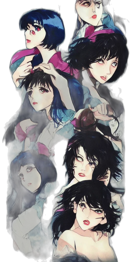 anime, watercolor, concept art, fantasy art transparent PNG cut-out