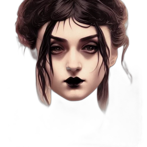 face, mask, hair, crown transparent PNG cut-out