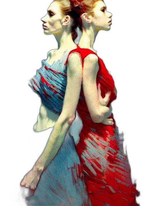 dress, face, mask, staff transparent PNG cut-out
