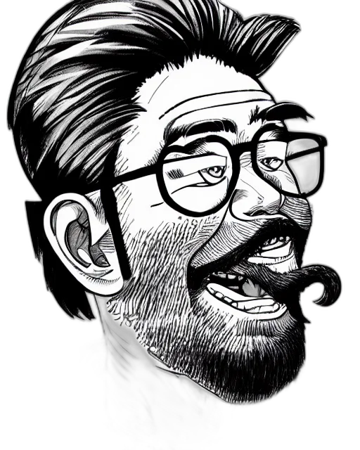 staff, face, cartoon, comic book art transparent PNG cut-out