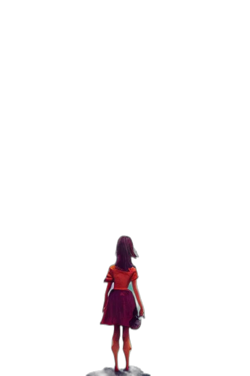 dress, robot, bottle, sword, pixel art, concept art, comic book art, 3d render transparent PNG cut-out
