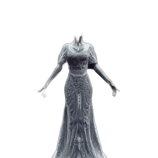 dress, crown, creature, dragon transparent PNG cut-out