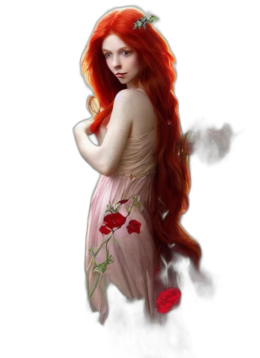 dress, fantasy art, photorealistic, concept art transparent PNG cut-out