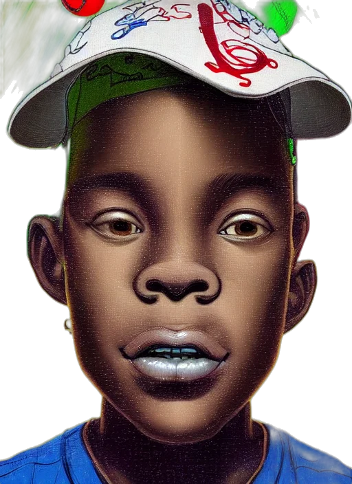 face, mask, hat, animal, photorealistic, cartoon, concept art, 3d render transparent PNG cut-out