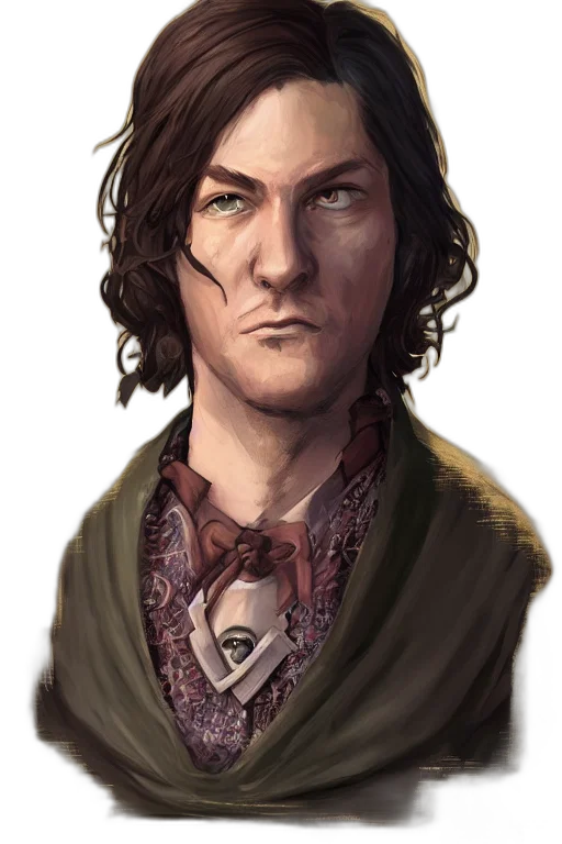 face, staff, dragon, fantasy art transparent PNG cut-out