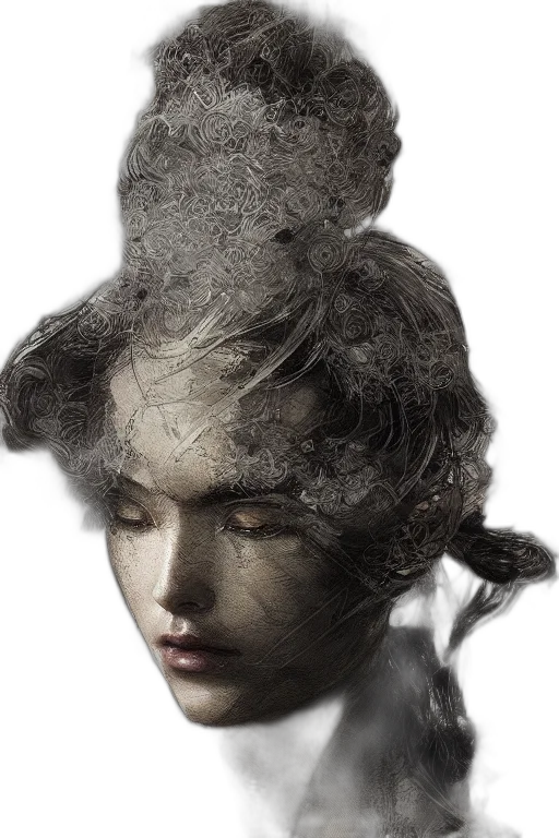 mask, face, hair, crown transparent PNG cut-out