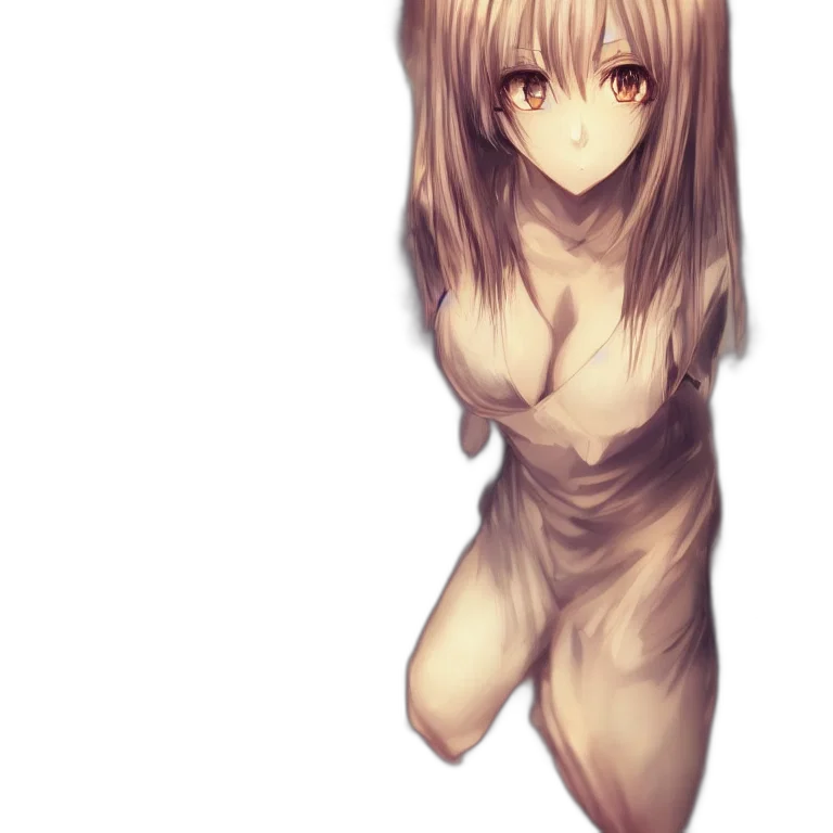 dress, creature, hair, face transparent PNG cut-out