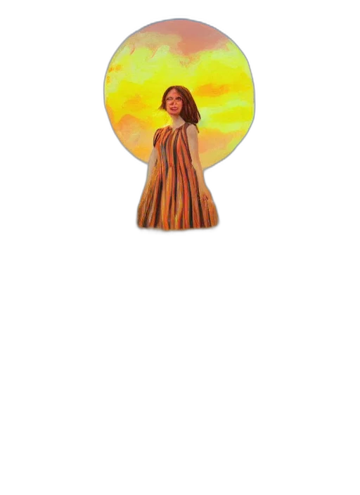 dress, umbrella, jewelry, staff transparent PNG cut-out