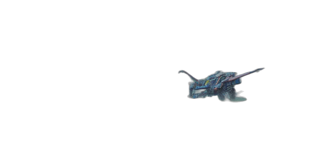 dragon, robot, creature, weapon transparent PNG cut-out