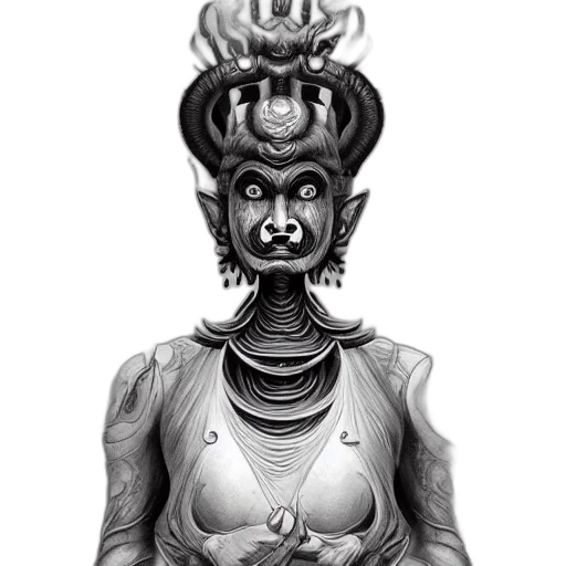 mask, crown, staff, face transparent PNG cut-out