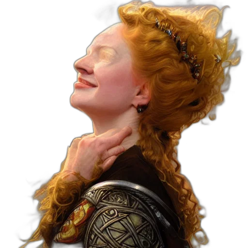 crown, face, jewelry, staff, photorealistic, fantasy art, oil painting, concept art transparent PNG cut-out