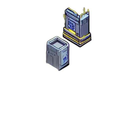 robot, weapon, building, furniture, pixel art, cyberpunk, concept art, 3d render transparent PNG cut-out