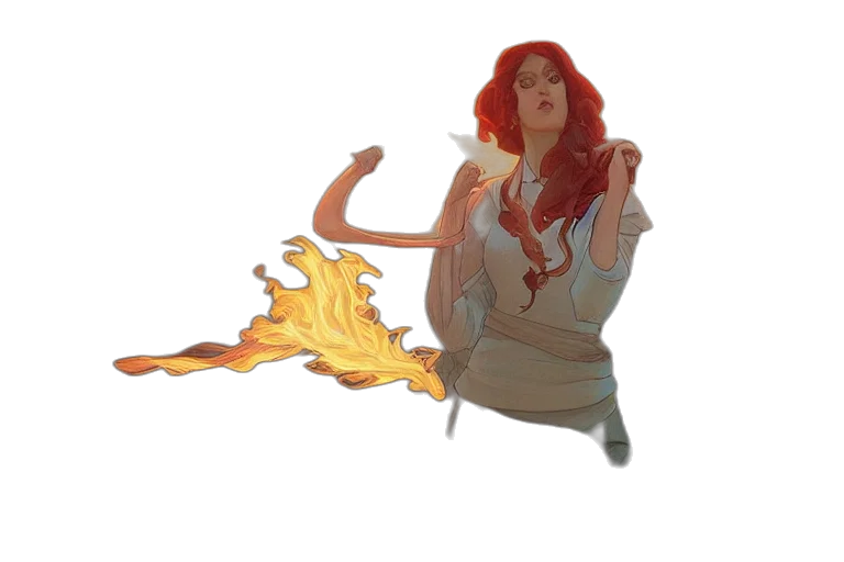dragon, staff, concept art, fantasy art, pixel art, comic book art, fire, squidward transparent PNG cut-out
