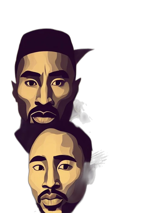 face, cartoon, concept art, comic book art, pixel art, stylized, minimalist, portrait transparent PNG cut-out