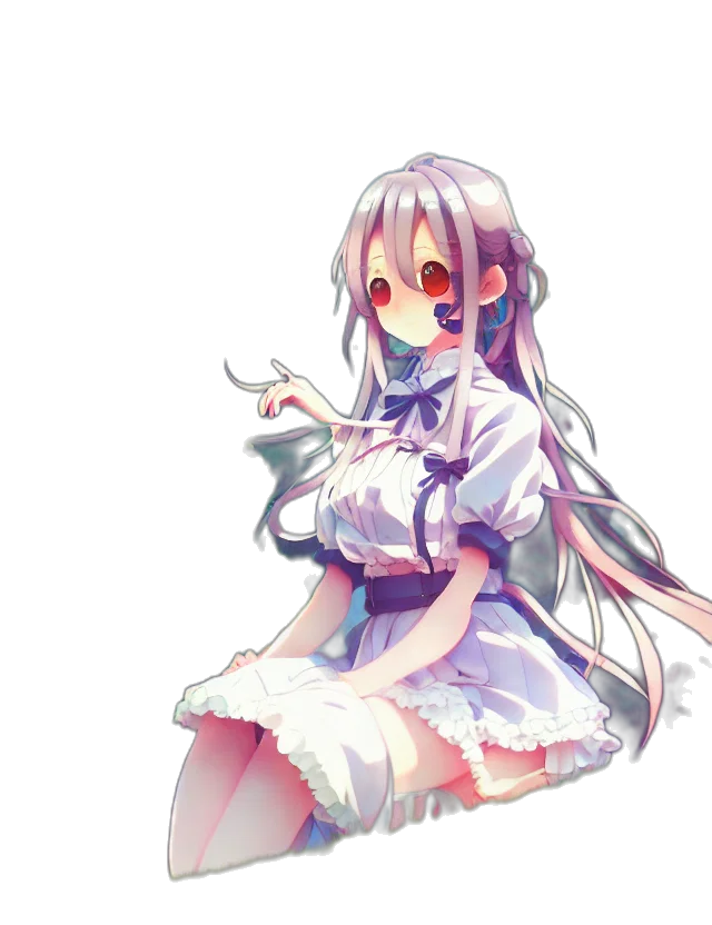 dress, robot, staff, creature transparent PNG cut-out